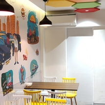 Office cafeteria interior